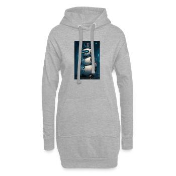 RockyZoo21 - Hoodie Dress - heather grey - Front