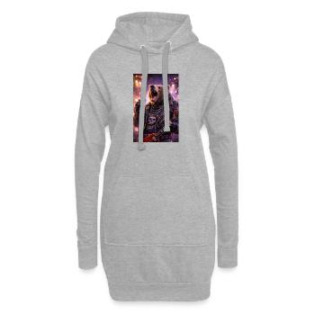 RockyZoo40 - Hoodie Dress - heather grey - Front
