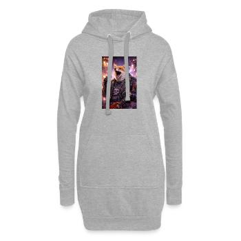 RockyZoo39 - Hoodie Dress - heather grey - Front
