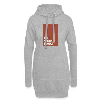 Not Your Ernst – Art minimaliste en terre cuite - Sweat-shirt à capuche long Femme - gris chiné - Devant
