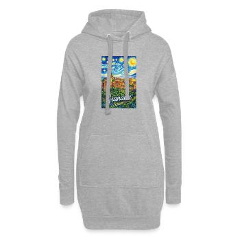 Granada Spain - Hoodie-Kleid - Grau meliert - Vorne
