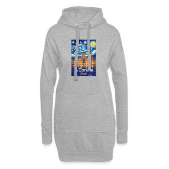 A Coruna Spain - Hoodie-Kleid - Grau meliert - Vorne