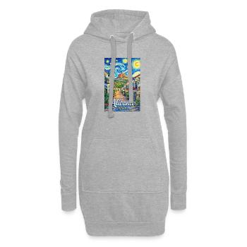 Alicante, Espagne - Sweat-shirt à capuche long Femme - gris chiné - Devant