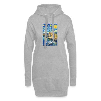 Bilbao Spain  - Hoodie-Kleid - Grau meliert - Vorne