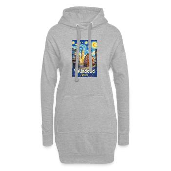 Valladolid, Espagne - Sweat-shirt à capuche long Femme - gris chiné - Devant