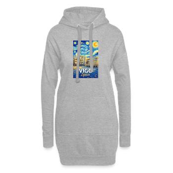 Vigo Spain - Hoodie-Kleid - Grau meliert - Vorne