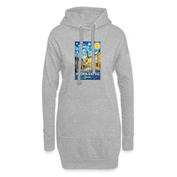 Vitoria Gasteiz Spain - Hoodie-Kleid - Grau meliert - Vorne