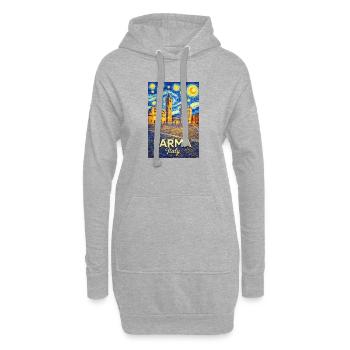 Parma, Italien. - Hoodie-Kleid - Grau meliert - Vorne
