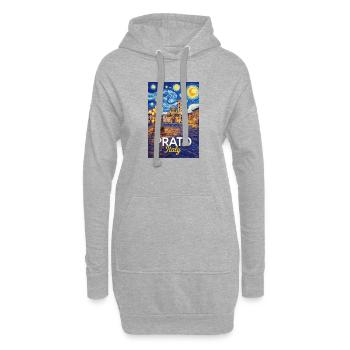 Prato, Italien. - Hoodie-Kleid - Grau meliert - Vorne