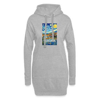 Vérone, Italie - Sweat-shirt à capuche long Femme - gris chiné - Devant