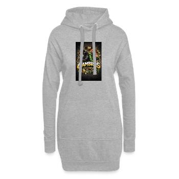 Gambros Stadtplanung. - Hoodie-Kleid - Grau meliert - Vorne