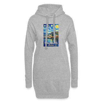 Salzburg, Österreich - Hoodie-Kleid - Grau meliert - Vorne