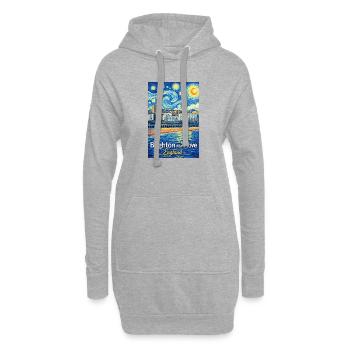 Brighton et Hove, Angleterre - Sweat-shirt à capuche long Femme - gris chiné - Devant