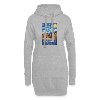 Stoke-on-Trent, England - Hoodie-Kleid - Grau meliert - Vorne