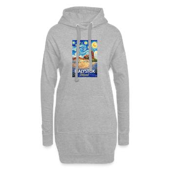 Białystok, Pologne - Sweat-shirt à capuche long Femme - gris chiné - Devant
