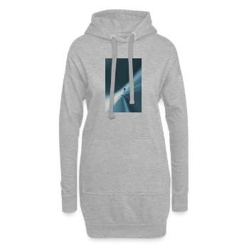 Lone Climber auf dem Azure Frozen Ridge - Hoodie-Kleid - Grau meliert - Vorne