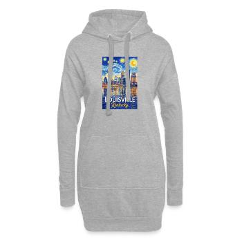 Louisville Kentucky - Hoodie-Kleid - Grau meliert - Vorne