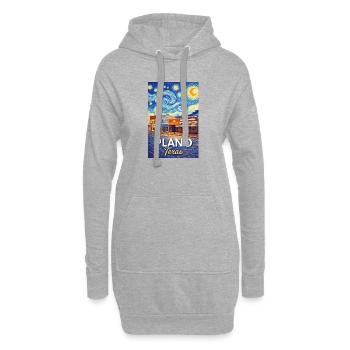 Plano, Texas - Sweat-shirt à capuche long Femme - gris chiné - Devant