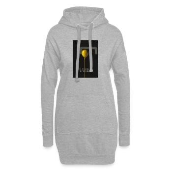 Der Charakter zeigt sich erst unter Druck Poster - Hoodie-Kleid - Grau meliert - Vorne