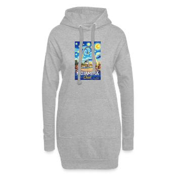 N-Djamena Chad Starry Night - Hoodie-Kleid - Grau meliert - Vorne