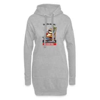 Mode paresse : Toujours en charge - Sweat-shirt à capuche long Femme - gris chiné - Devant