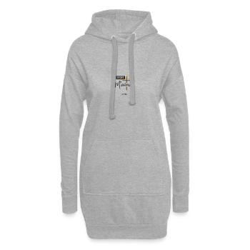Croix Orange et Maine Jésus - Sweat-shirt à capuche long Femme - gris chiné - Devant