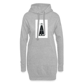 Aviation Runway Design – It’s a Lifestyle - Hoodie-Kleid - Grau meliert - Vorne