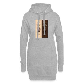 Arabica vs Robusta Coffee Guide Poster - Hoodie-Kleid - Grau meliert - Vorne