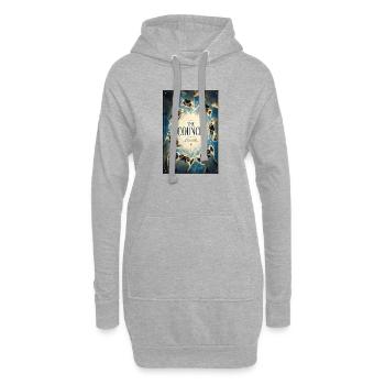 Der Eulenrat – Mystic Circle - Hoodie-Kleid - Grau meliert - Vorne