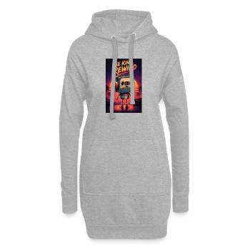 Sois gentil, Robot Coucher de Rembobinage - Sweat-shirt à capuche long Femme - gris chiné - Devant