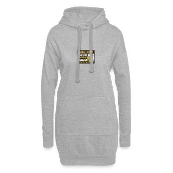 Koffeinbetriebener Gabelstapler-Patch - Hoodie-Kleid - Grau meliert - Vorne