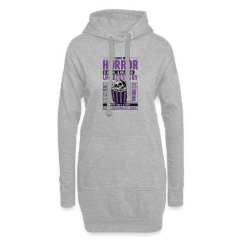 Horror Marathon Watch Yours - Hoodie-Kleid - Grau meliert - Vorne