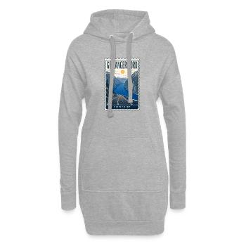 Geirangerfjord Viewpoint Norway Fjord Road Trip - Hoodie-Kleid - Grau meliert - Vorne
