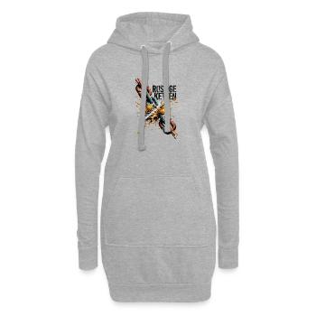 Breaking The Grey - Hoodie-Kleid - Grau meliert - Vorne