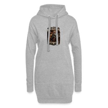 Trop vieux pour les boys bands – Heavy Metal pour toujours - Sweat-shirt à capuche long Femme - gris chiné - Devant