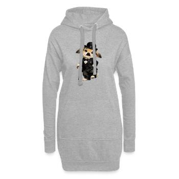 Rabbit Charlie - Hoodie-Kleid - Grau meliert - Vorne