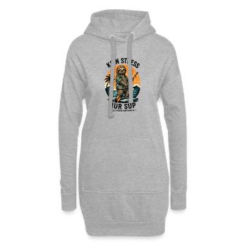  Funny SUP Paddleboard Board Stand Up paddel - Hoodie-Kleid - Grau meliert - Vorne
