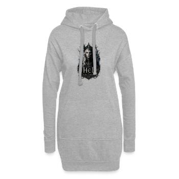 Zwischen Leben und Tod  - Hoodie-Kleid - Grau meliert - Vorne