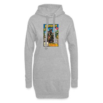Der Radfahrer – nur noch eine kleine Runde - Hoodie-Kleid - Grau meliert - Vorne