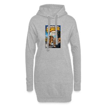 Sternzeichen Schütze - Fernweh kennt keine Grenzen - Hoodie-Kleid - Grau meliert - Vorne