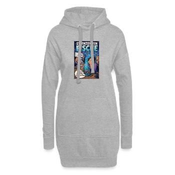 Sternzeichen Fische: Im Meeting, geistig im Ozean - Hoodie-Kleid - Grau meliert - Vorne