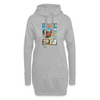 Sternzeichen Krebs – Gefühlvoll und sehr herzlich - Hoodie-Kleid - Grau meliert - Vorne