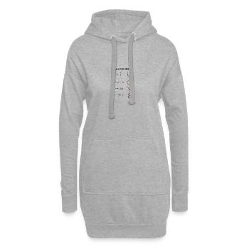 Mathématicien Humour Mathématiques - Sweat-shirt à capuche long Femme - gris chiné - Devant