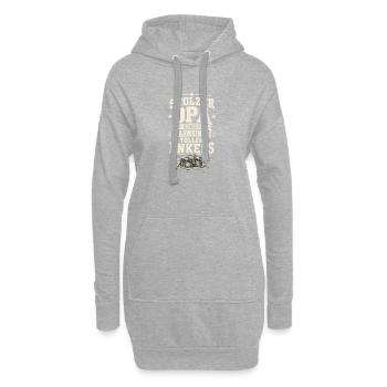 Stolzer Opa eines wunderbaren Enkels - Hoodie-Kleid - Grau meliert - Vorne