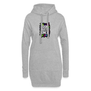 Activité annexe - style graffiti urbain - Sweat-shirt à capuche long Femme - gris chiné - Devant