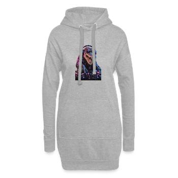 DropWild_Kane, er legt nicht auf, er greift an - Hoodie-Kleid - Grau meliert - Vorne