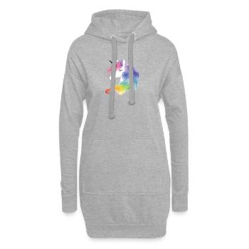 Unicorn - Hoodie-Kleid - Grau meliert - Vorne