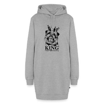 BELGISCHER ZWERGGRIFFON King Hundespruch Wilsigns - Hoodie-Kleid - Grau meliert - Vorne
