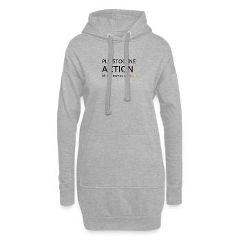 pleistocene_action - Hoodie-Kleid - Grau meliert - Vorne