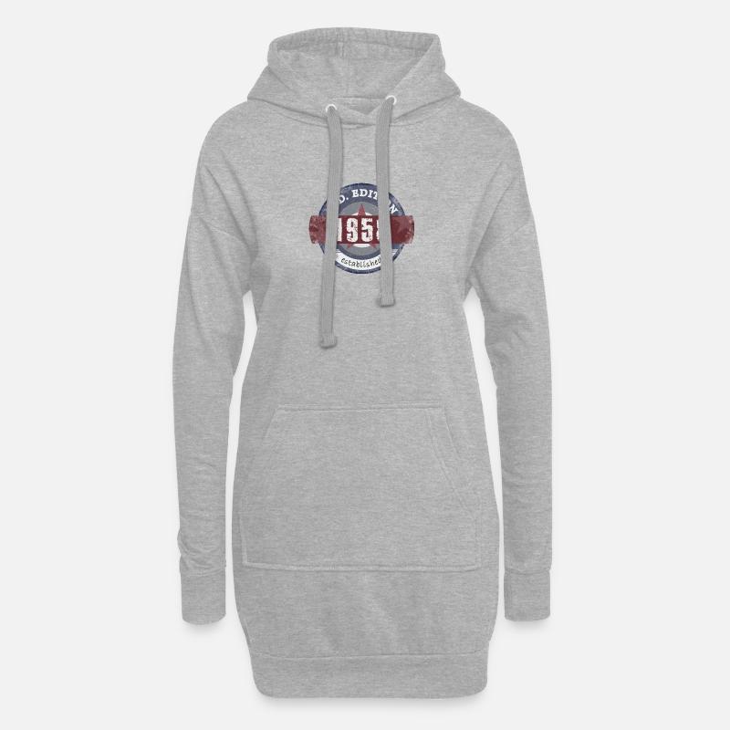 LtdEdition 1958 - Hoodie-Kleid - Grau meliert